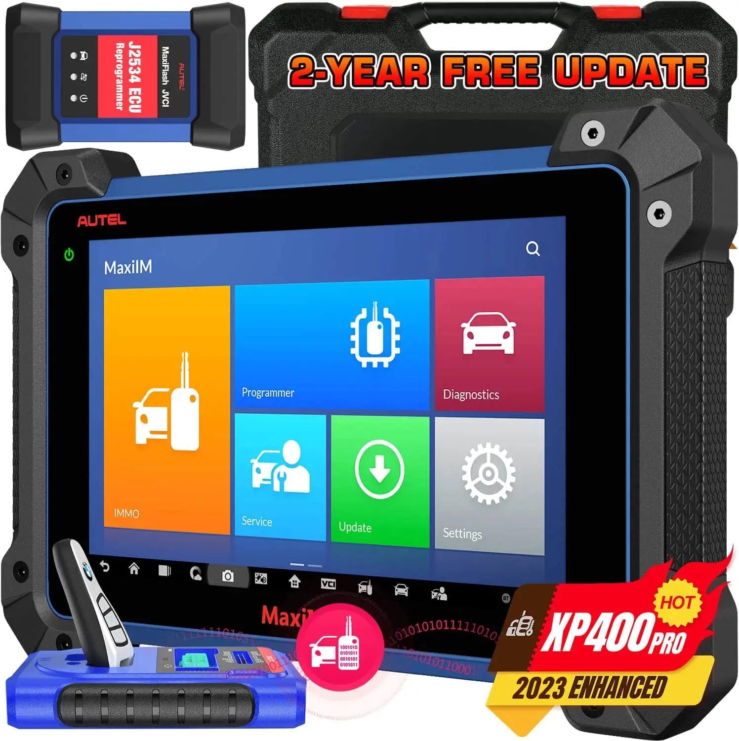 [2 Year Free Update] Autel MaxiIM IM608 II Top Key FOB Programming Tool with Enhanced XP400 Pro & J2534 Programmer, 2-Year Free Update[$1790 Value], 2024 Upgrade of IM608 pro IM508s, Full IMMO Functions, ECU Coding, 40+ Reset