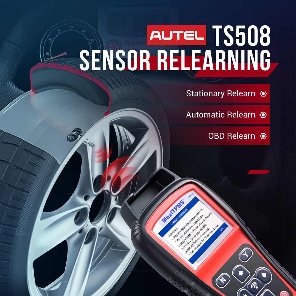 Autel TS508WF TPMS Relearn Reset Diagnostic Tool Tire Pressure Sensor Programming , 2023 Newest Upgraded of TS501, TS408, Program MX-Sensors(315/433 MHz), Activate/Relearn All Sensors, TPMS Reset, Read/Clear TPMS DTCs