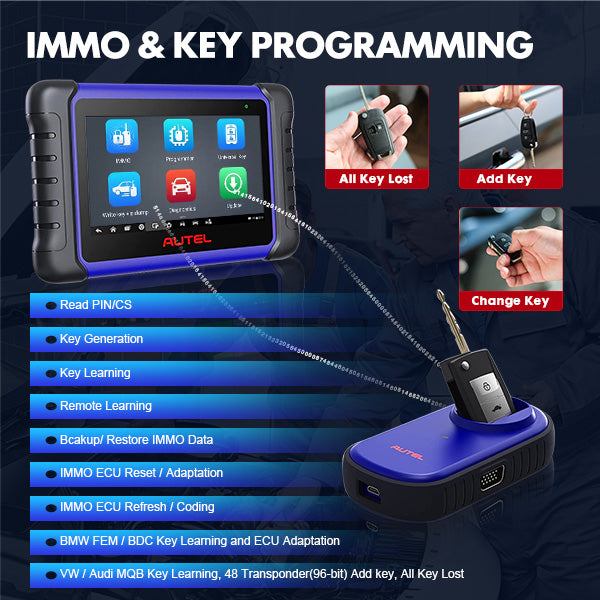 Autel MaxiIM IM508S has IMMO & Key Programming car diganositc tool