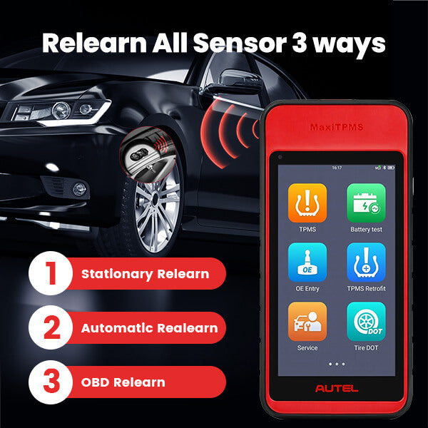 Autel MaxiTPMS ITS600 All Sensors Relearn Car TPMS Programming Tool with TPMS Diagnostics, 4 Reset Functions and Auto VIN