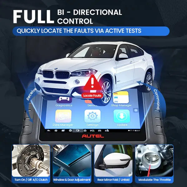 Autel MaxiDAS DS808S: Advanced OBD II Automotive Full System Diagnostic Scanner with ECU Coding and Bi-Directional Control - Multi-Language Support and 30+ Services