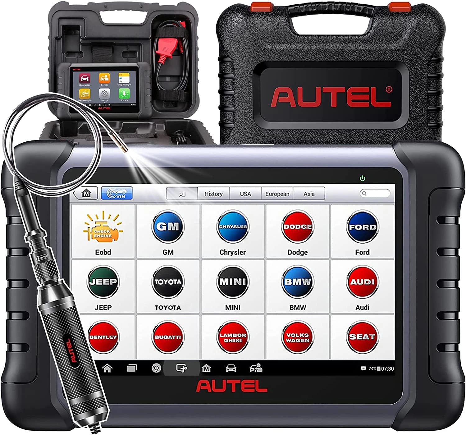 autel OBD2 scanner maxicom mk808 with mv108 diagnostic tool for vehicle