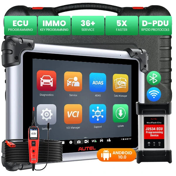 2024 Autel MaxiSYS MS908S PRO II J2534 ECU Programming Coding Adaption Car Scan Tool, Update of MK908P, Same Programming As MSUltra, Active Test 36+ Services