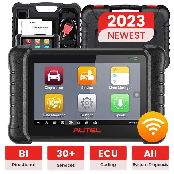 Autel MaxiDAS DS808S 2024 Newest OBD2 Car Diagnostic Scanner Tool with Advanced ECU Coding, Bi-Directional Control Function and Multi-Language with 30+ Services