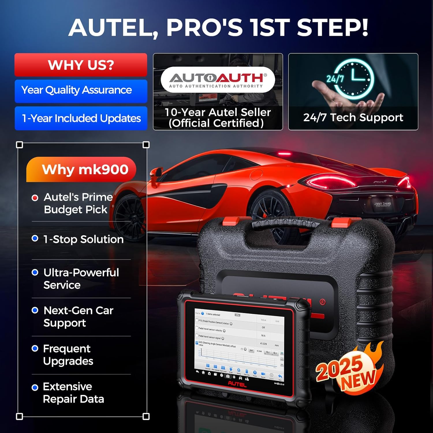 Autel MaxiCOM MK900BT - Scanner Diagnostico Auto Bidirezionale 2025 - Foto 4
