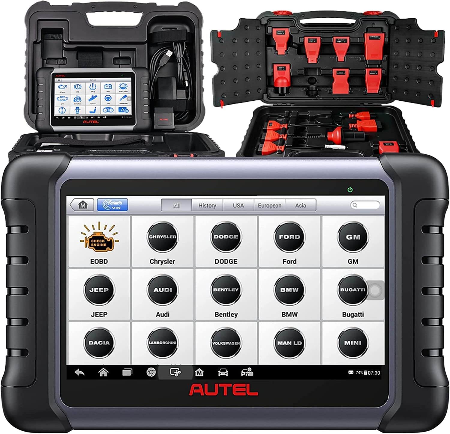 Autel MaxiDAS DS808K Diagnostic Tool, Upgrade of DS708 MP808, Same As MS906, Bi-Directional Control,ABS Bleed, Injector Coding, Active Test, Oil Reset, EPB, SRS, SAS, DPF