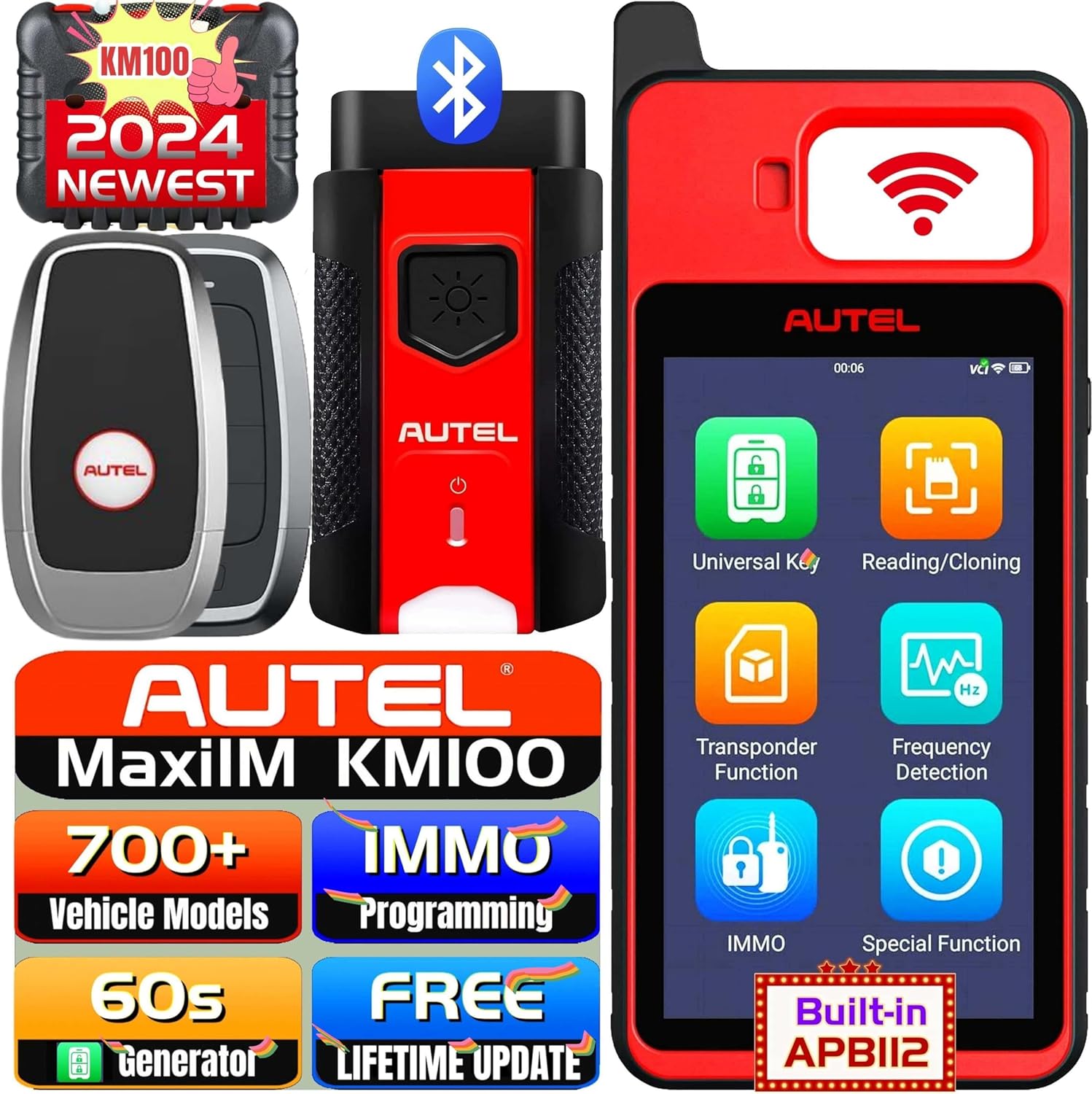 Autel MaxiCOM MK808Z OBD2 Scanner, Android 11 Bi-Directional Car Diagnostic Tool,  Code Reader Key Coding TPMS with All System Diagnosis Service.Upgraded of MK808 / MX808