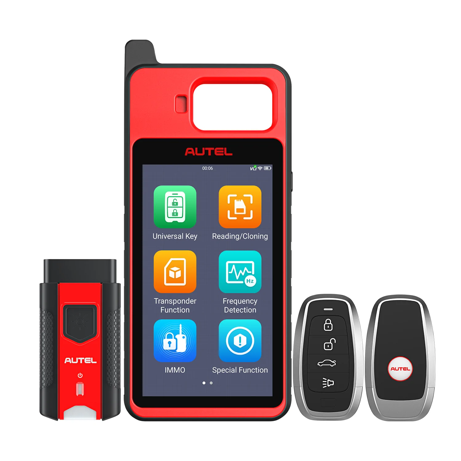 Autel MaxiIM KM100 Universal Key Generator Kit, Key Fob Programmer Immobilizer Tool for Transponder & Key Creation and IMMO Learning