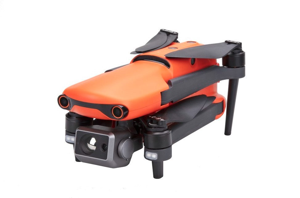 The autel evo ii dual 640t drone can be folded into a robot
