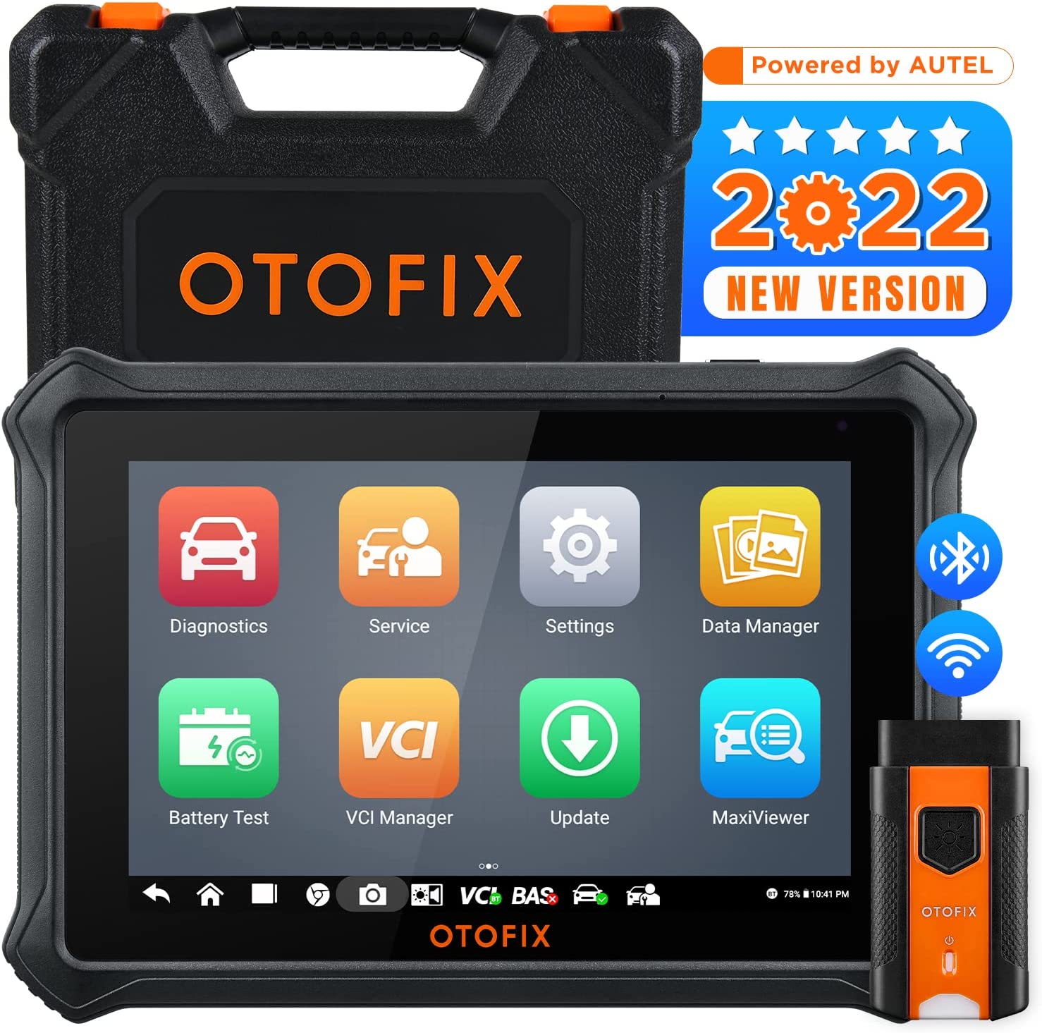 OTOFIX D1 Lite Car Diagnostic Scan Tool, 2022 New Model Automotive Scanner, 13+ Language, 26+ Reset Service, Data Logging, All System Diagnostic, Work with BT1 Lite Battery Tester, FCA SGW AutoAuth