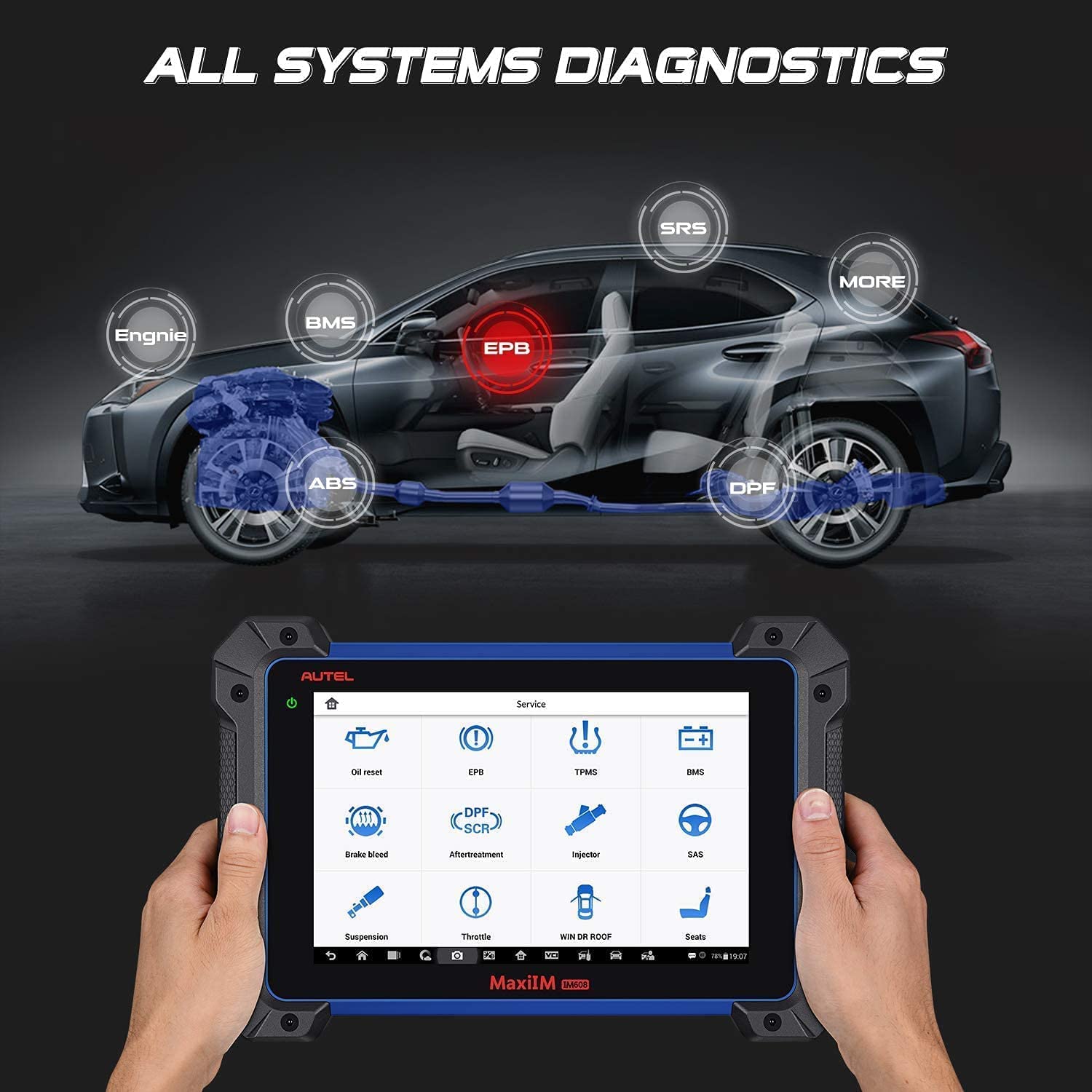 Autel MaxiIM IM608 II is all systems diagnostic tool 