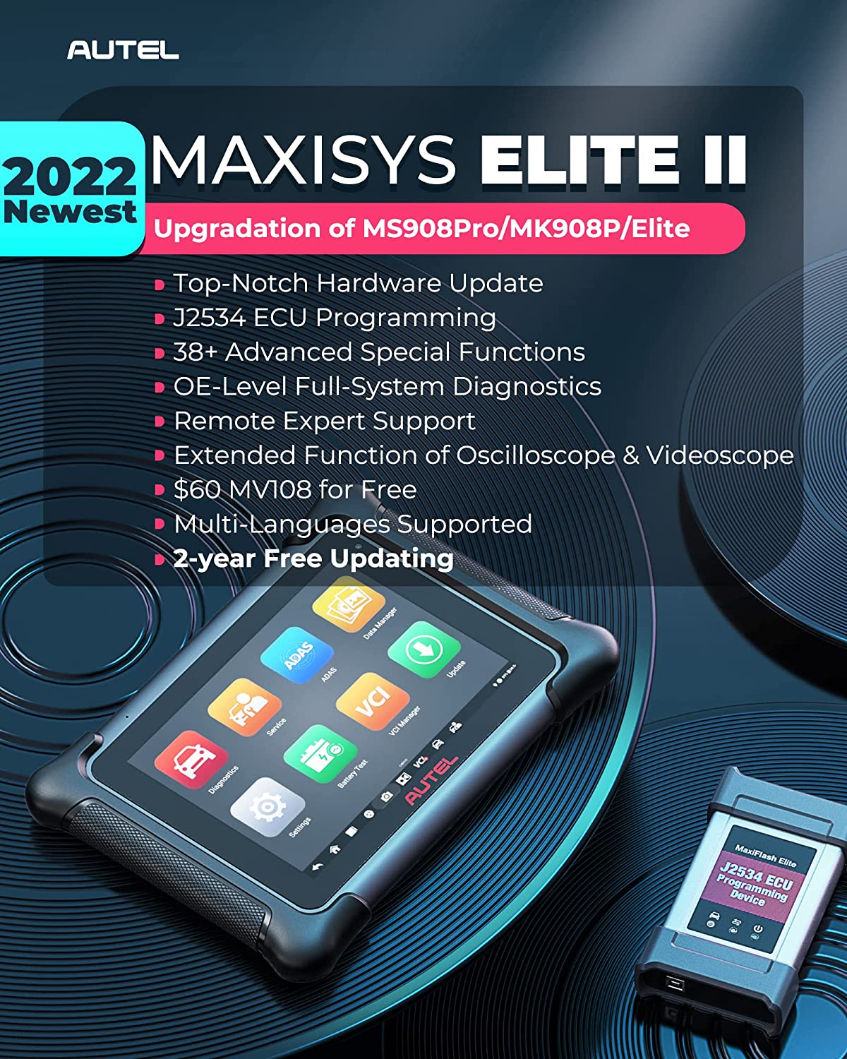 Autel Maxisys Elite II with 38+ Services