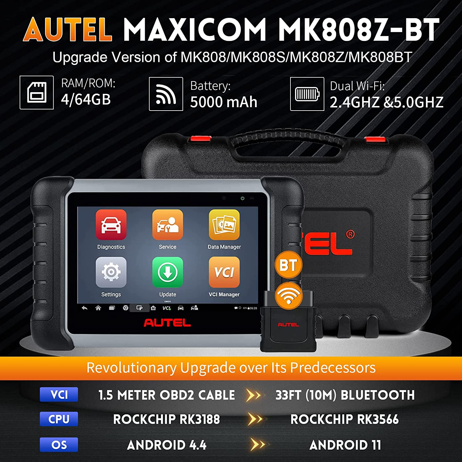 Autel MaxiCOM MK808Z Car Diagnostic Obd2 Scanner Tool –