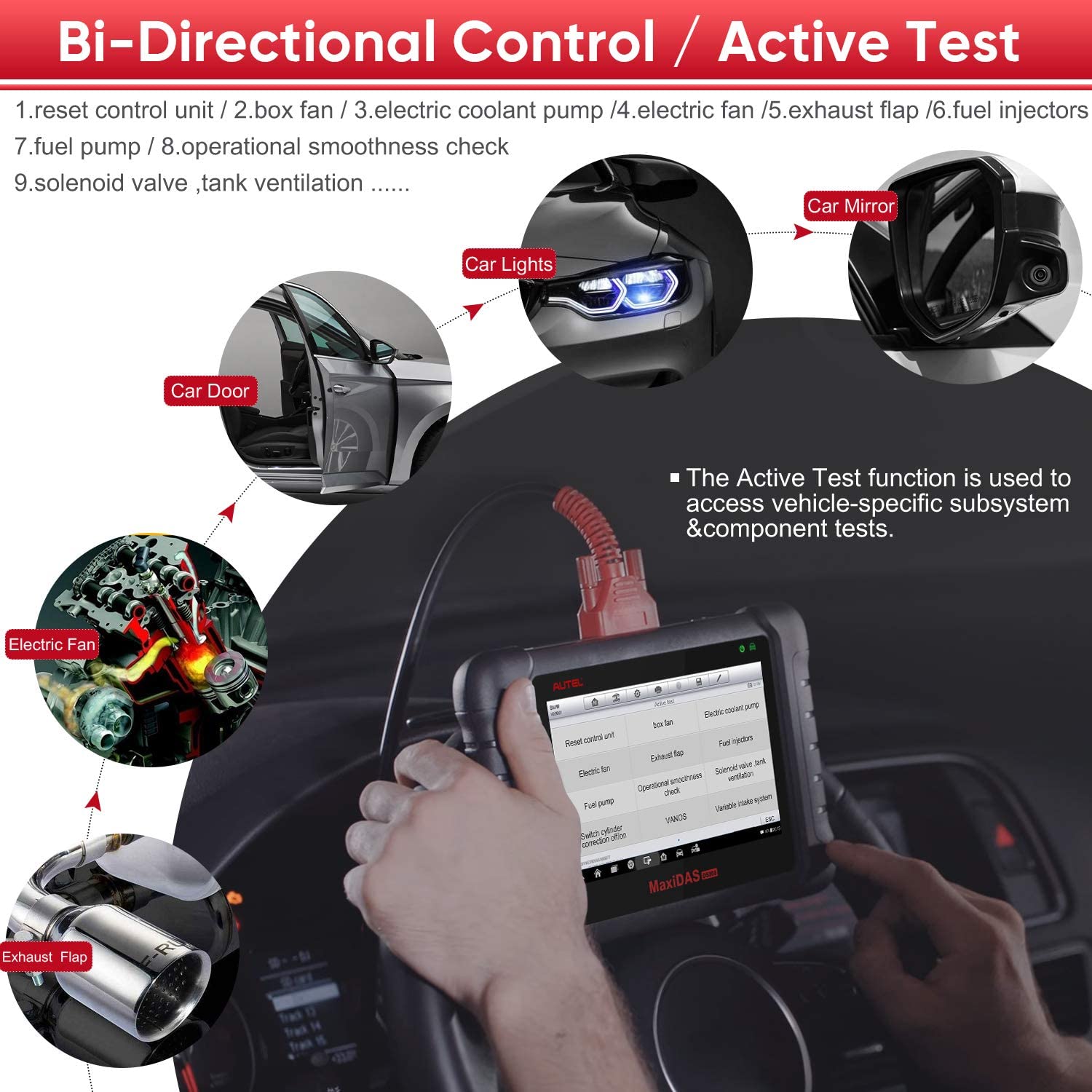 Bi-Directional Control Autel DS808K