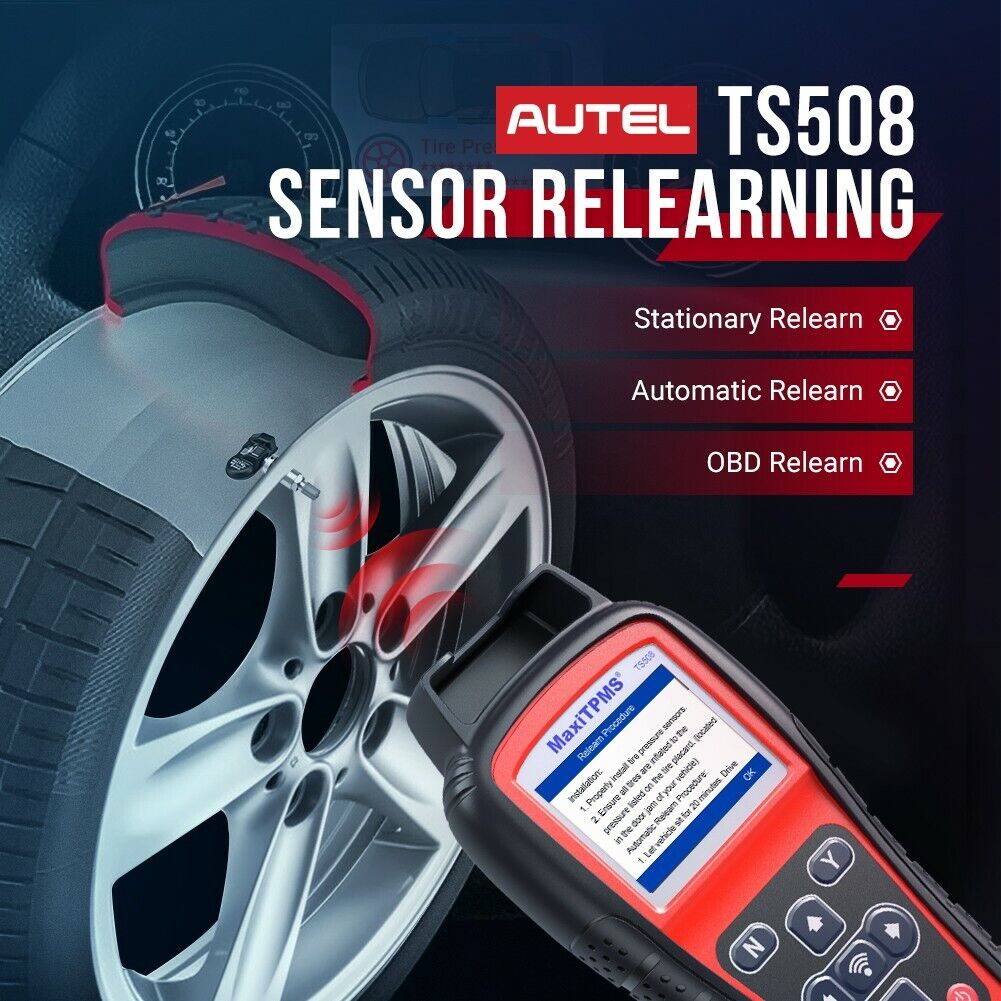 Autel MaxiTPMS TS508WF/TS601 TPMS Diagnostic Tire Pressure Sensor Tool Scanner,  Activate Read Clone Copy Tire Sensor Program MX Sensor Check Key FOB TPMS Sensor Free Lifetime Update Better TS408