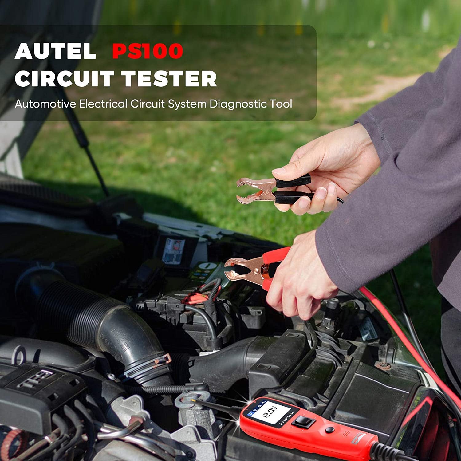 Autel PowerScan PS100 Automotive Circuit Tester Power Circuit Probe Kit Electrical System Diagnostic Tool 12V 24V