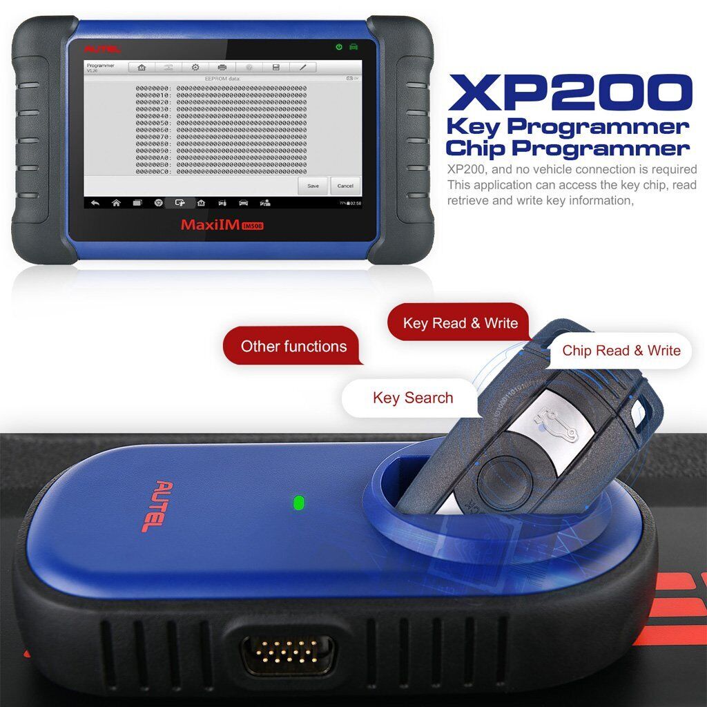 Autel im508 ecu programming tool come with XP200