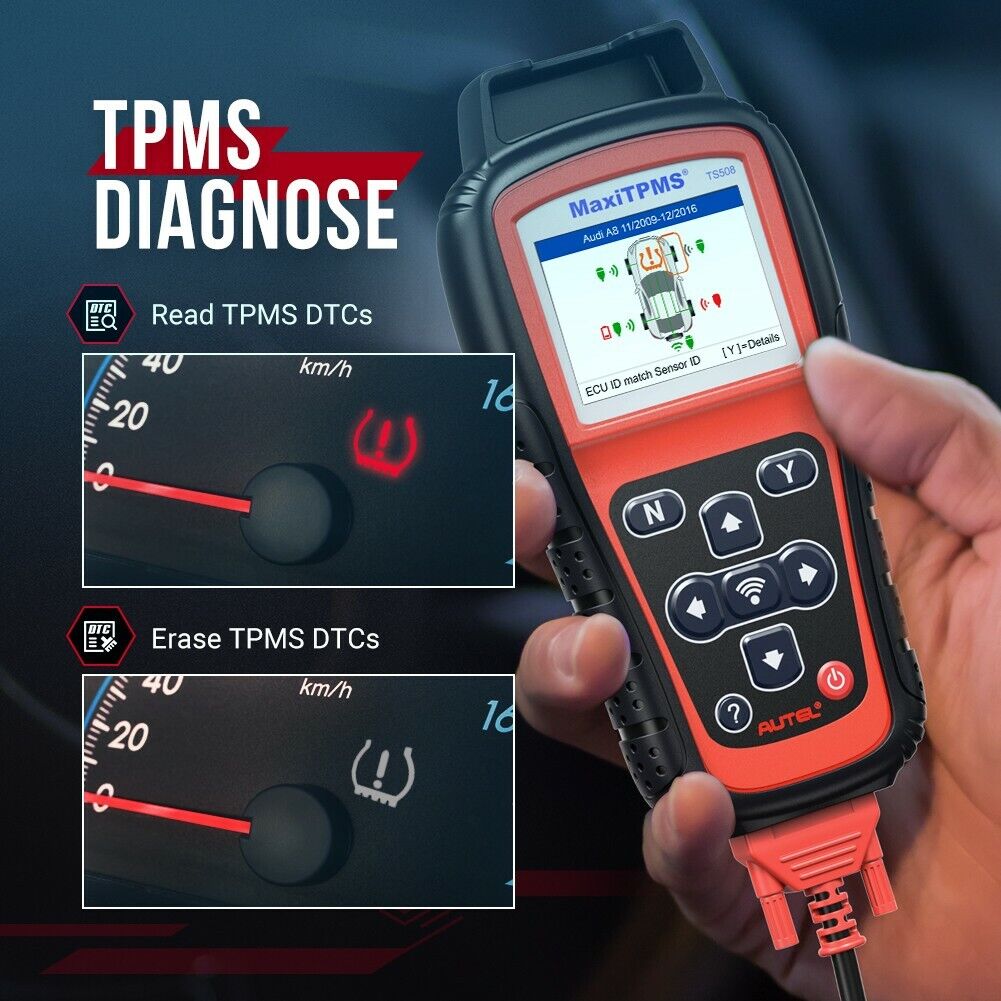 Autel MaxiTPMS TS508WF/TS601 TPMS Diagnostic Tire Pressure Sensor Tool Scanner,  Activate Read Clone Copy Tire Sensor Program MX Sensor Check Key FOB TPMS Sensor Free Lifetime Update Better TS408