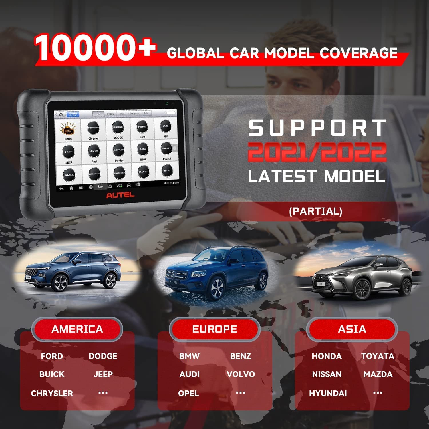 MK808Z Support 10000+ Global Car Model Coverage 