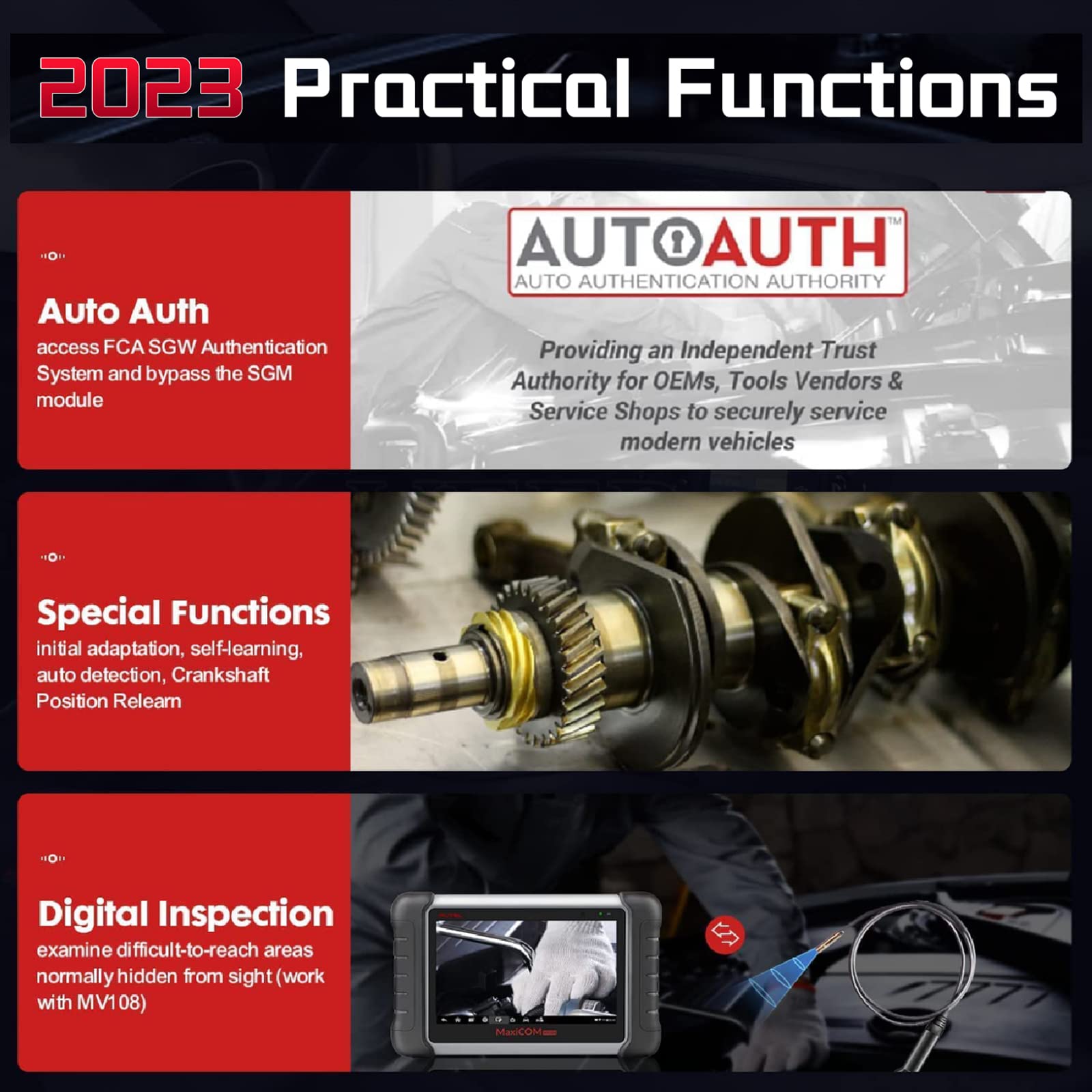 Auto Auth and digital inspection functions of MK808