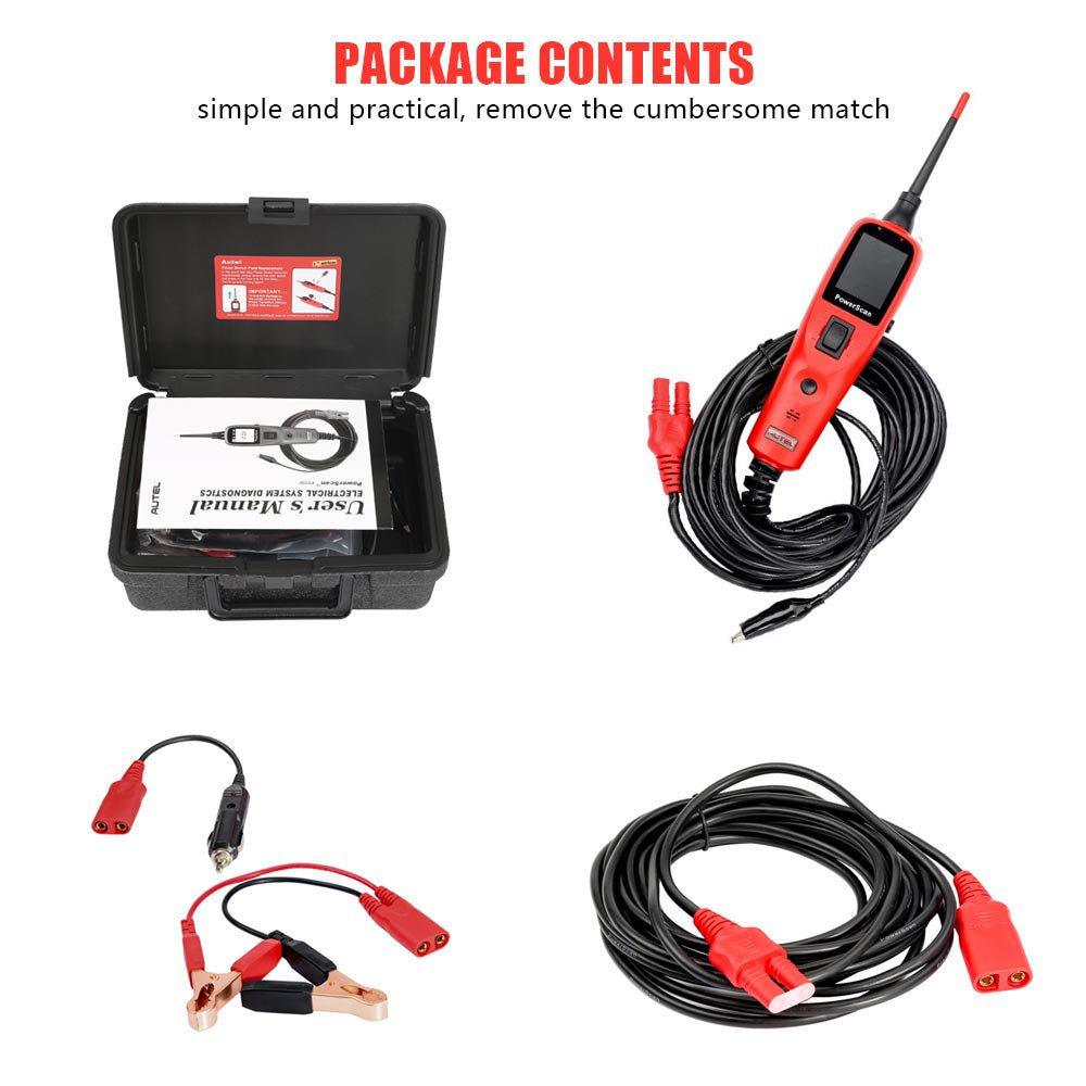 Autel PowerScan PS100 Automotive Circuit Tester Power Circuit Probe Kit Electrical System Diagnostic Tool 12V 24V