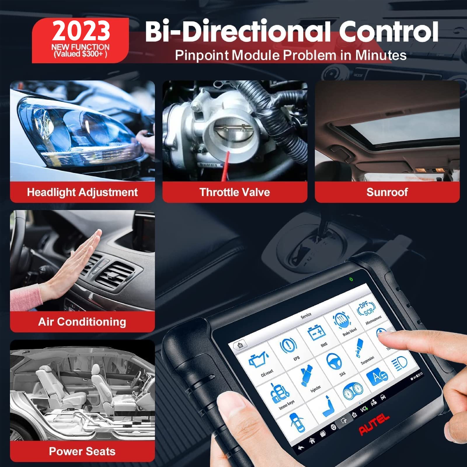 2024 Newest Autel MaxiCOM MK808Z Full System Diagnostic Tool With 28 Special Functions Support Multi-languages