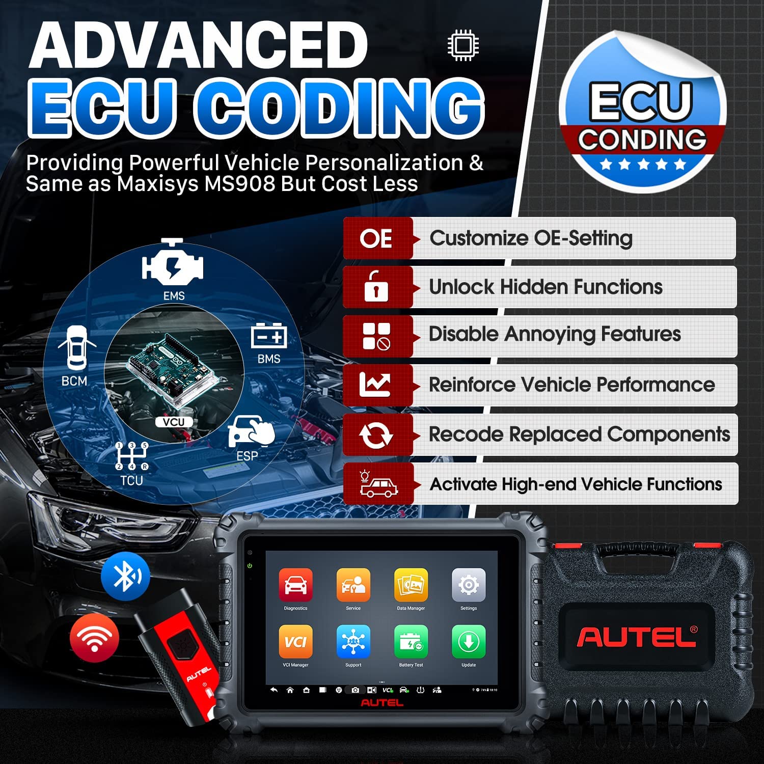 Autel MK906 Pro advanced ecu coding