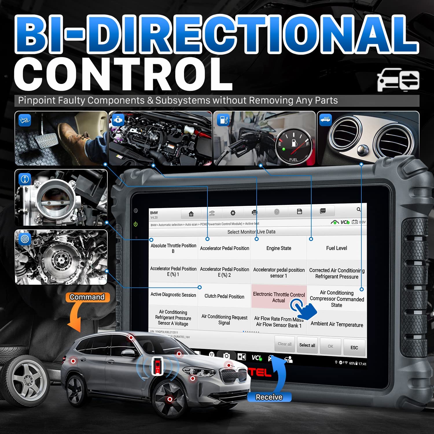 Autel Maxicom MK906 Pro bi-direcional control