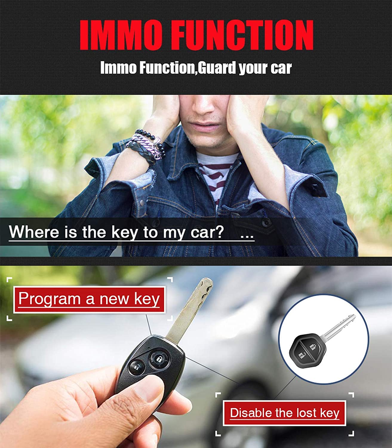 IMMO Key Programming Function for Car