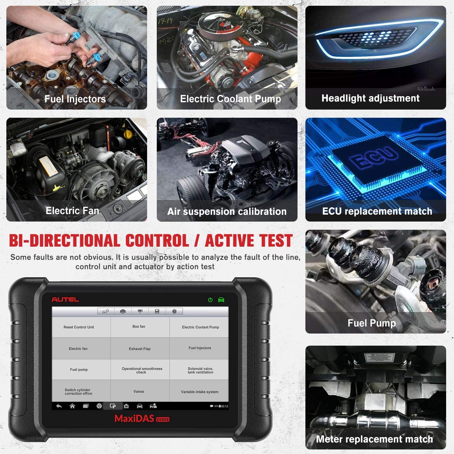 Autel MaxiDAS DS808K can analyze the fault of the line