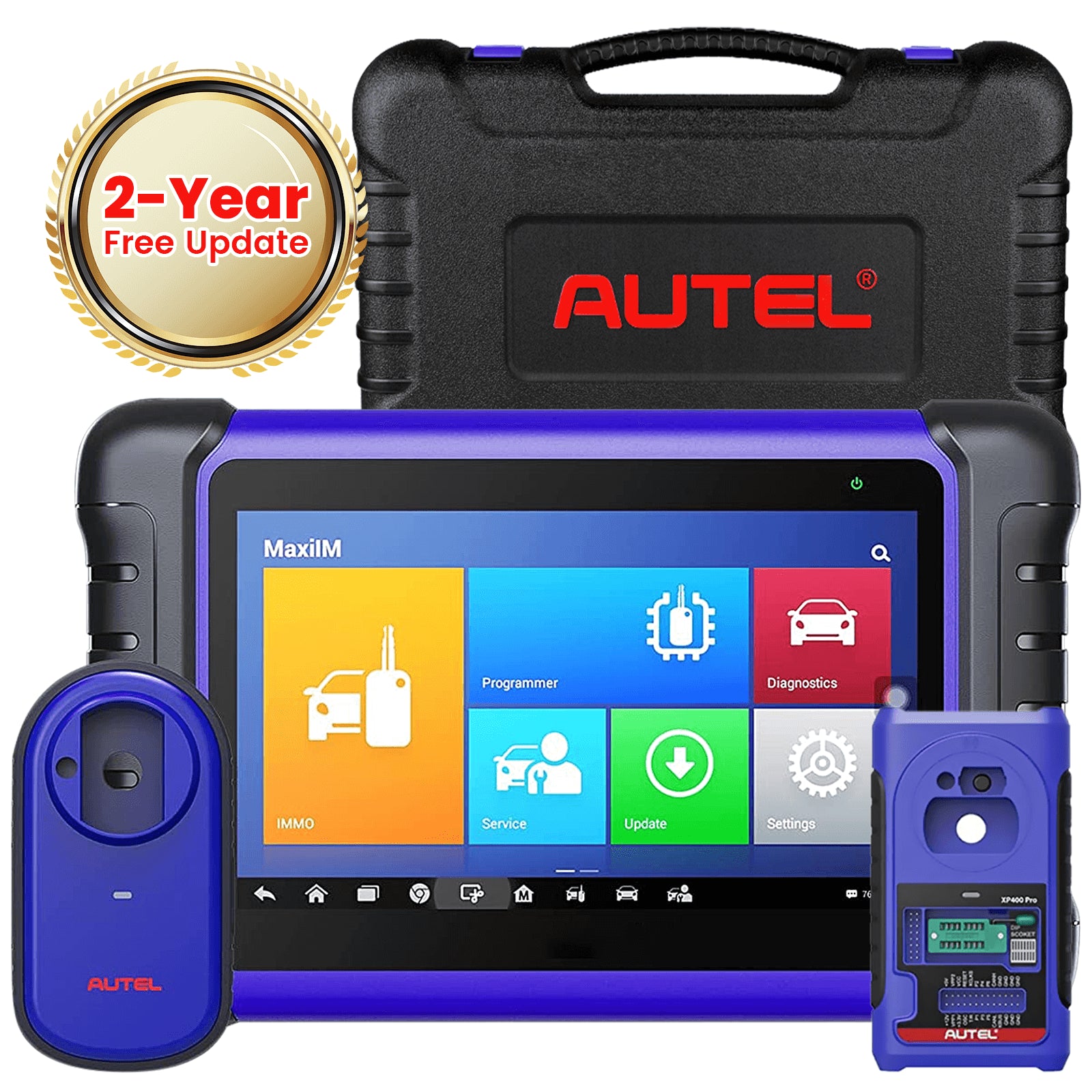 [2 Year Free Update] Autel MaxiIM IM508 Advanced IMMO Key Fob Programming Tool with XP200 Programmer, Automotive Full System Diagnostic Tool, 25+ Services