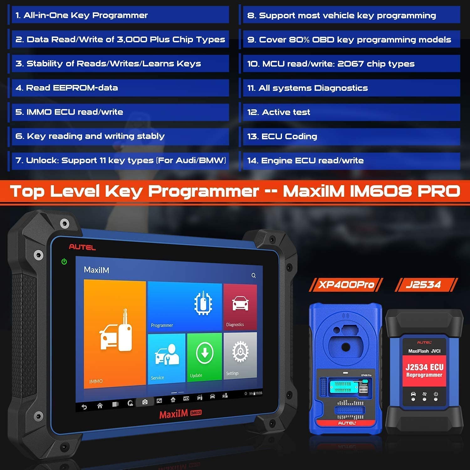 Autel MaxiIM IM608 II is top level key programmer