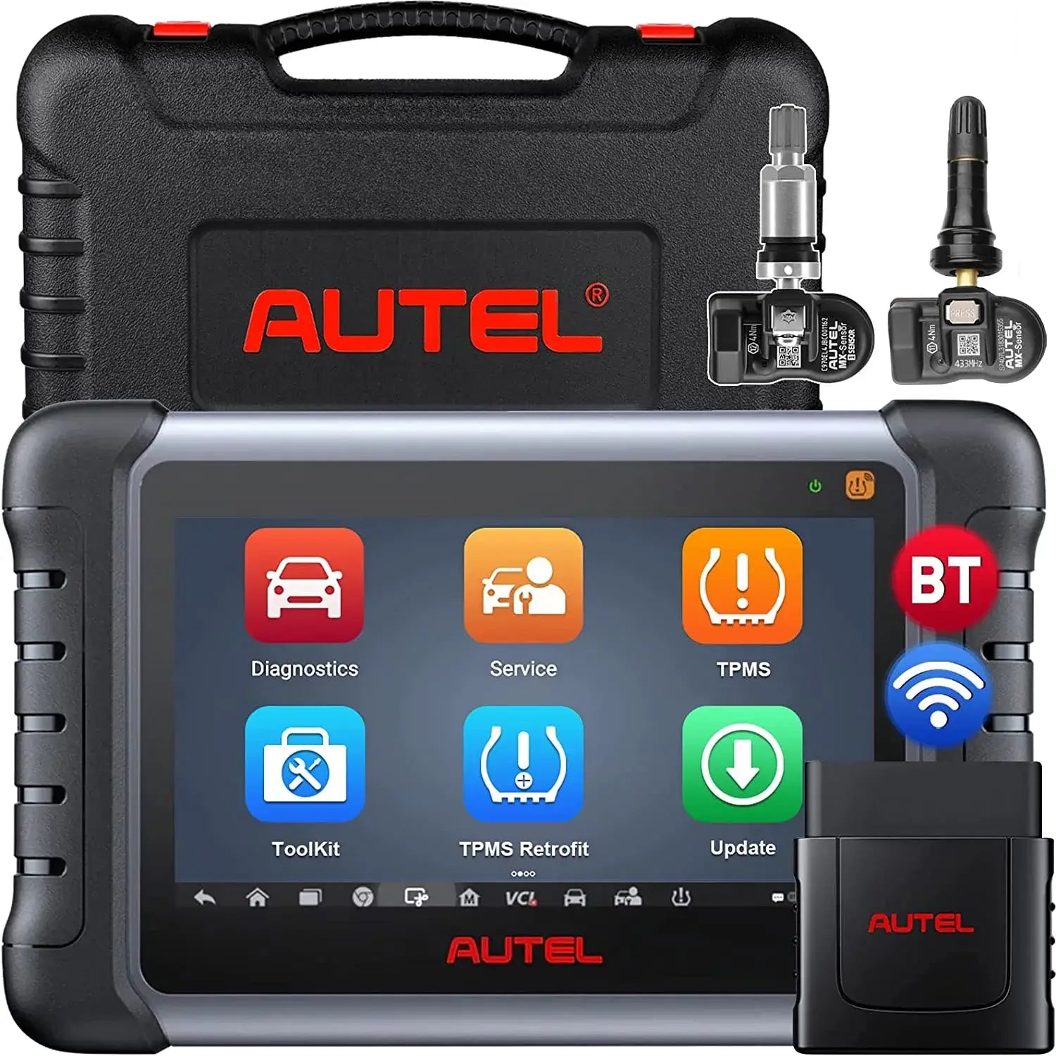 [2 Years Update]Autel Scanner MaxiPRO MP808Z-TS All System Auto Diagnostics Relearn Tools with Battery & TPMS Testing, Android 11 Based Bi-Directional Control, ECU Coding, Full TPMS and 36+ Services