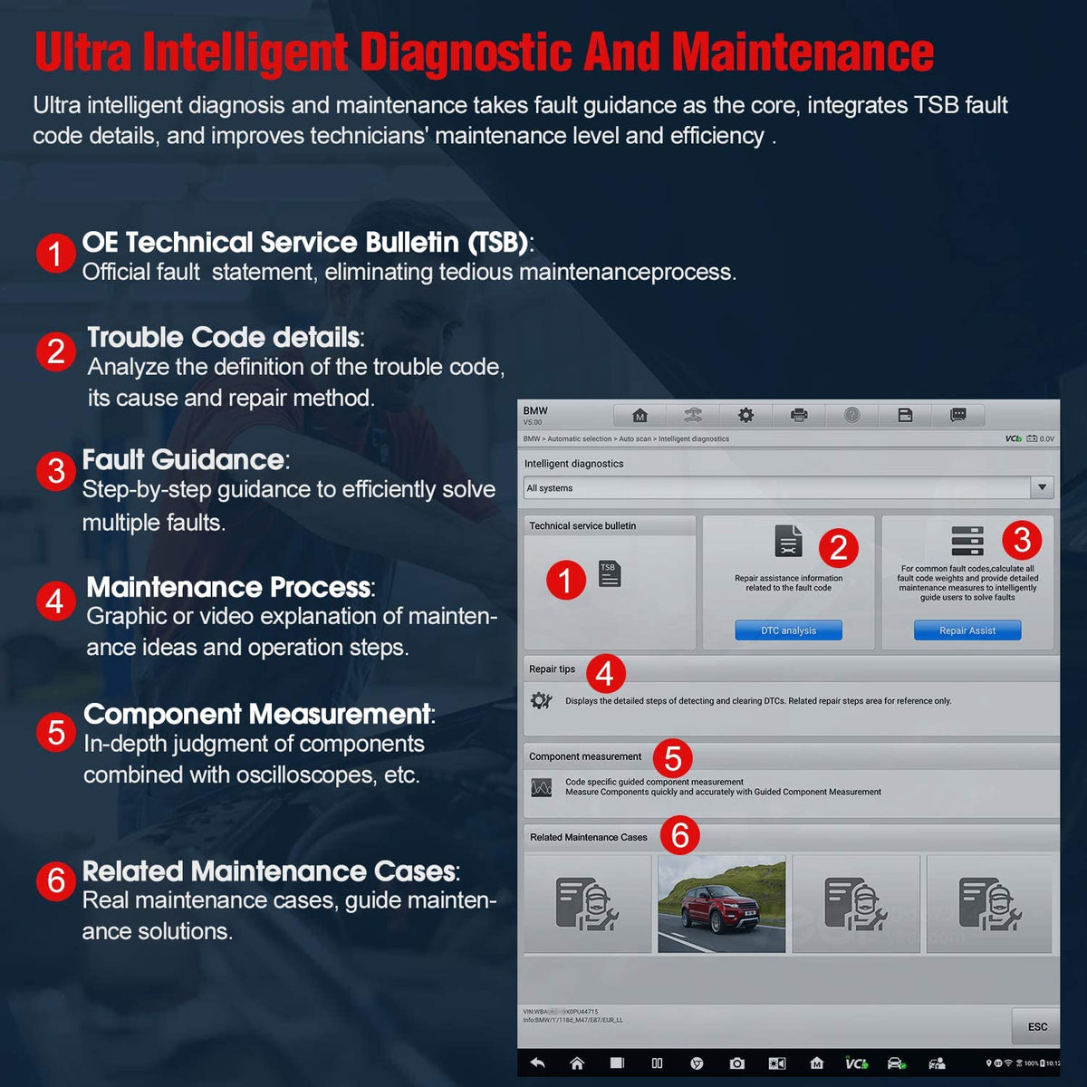 Autel MaxiSys Ultra Scanner, Top Intelligent Diagnostic Scan & Repair ...