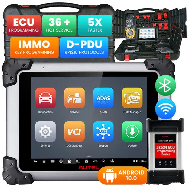 Autel MaxiSys MS908S Pro II Diagnostic Scan Tool with J2534 ECU Programming, Proven Solution for US Market, Active Tests, 36+ Special Functions, All Systems Diagnostics (Upgrated of MaxiSys Elite II, MK908P)