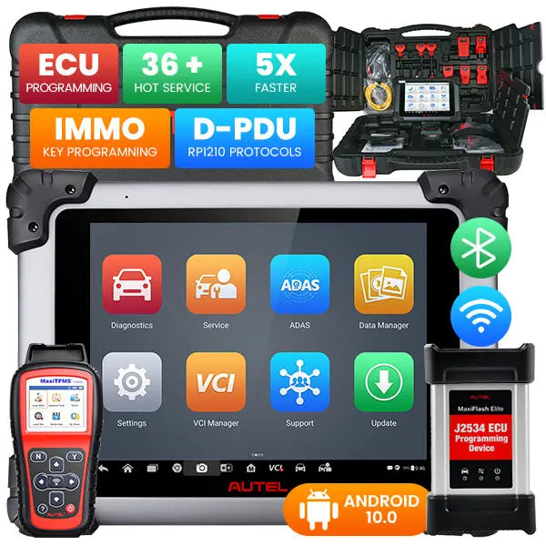 Autel MaxiSys MS908S Pro II Diagnostic Scan Tool with J2534 ECU Programming, Proven Solution for US Market, Active Tests, 36+ Special Functions, All Systems Diagnostics (Upgrated of MaxiSys Elite II, MK908P)