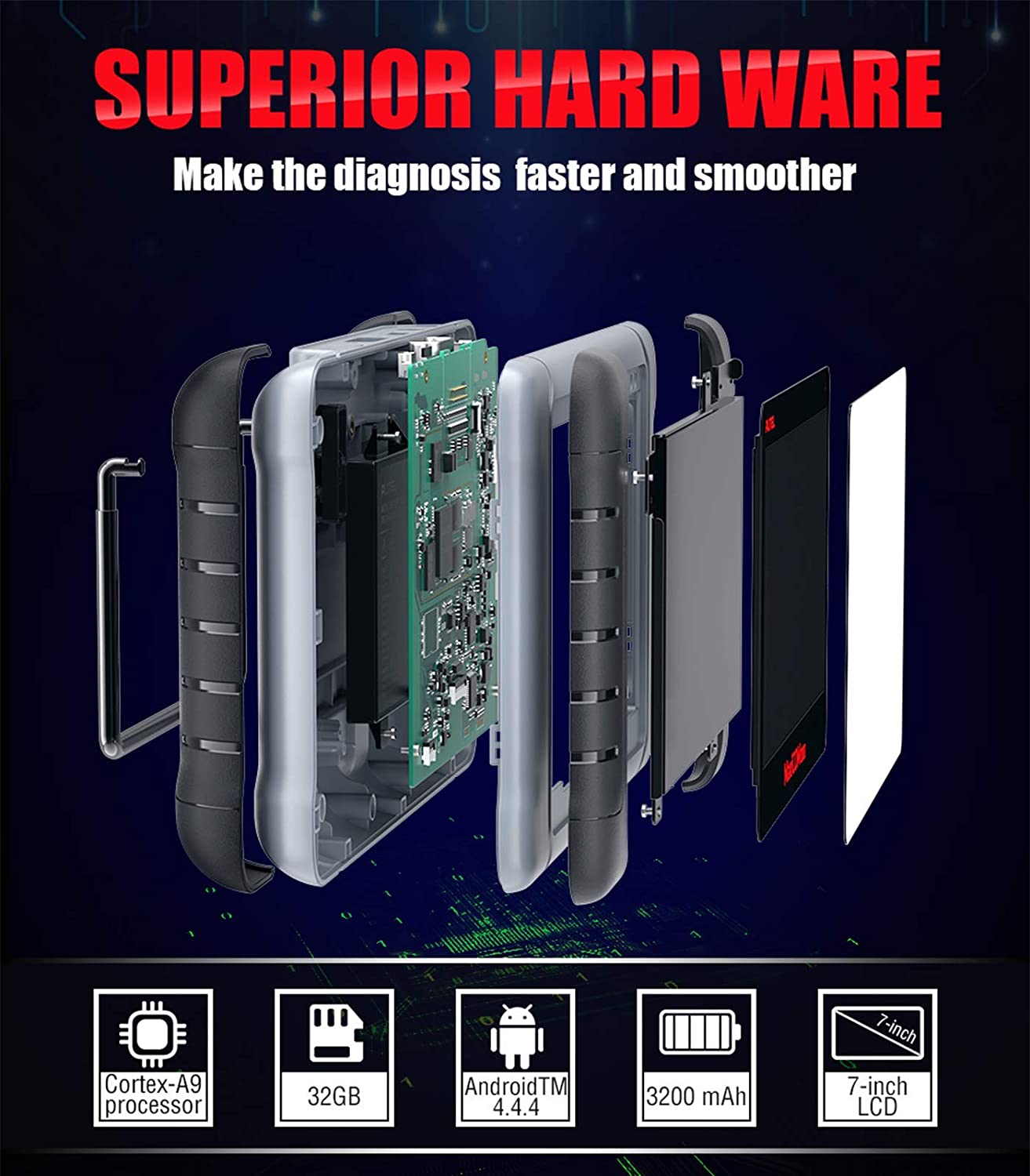 Superior hard ware for dignosis tablet Autell MK808Z
