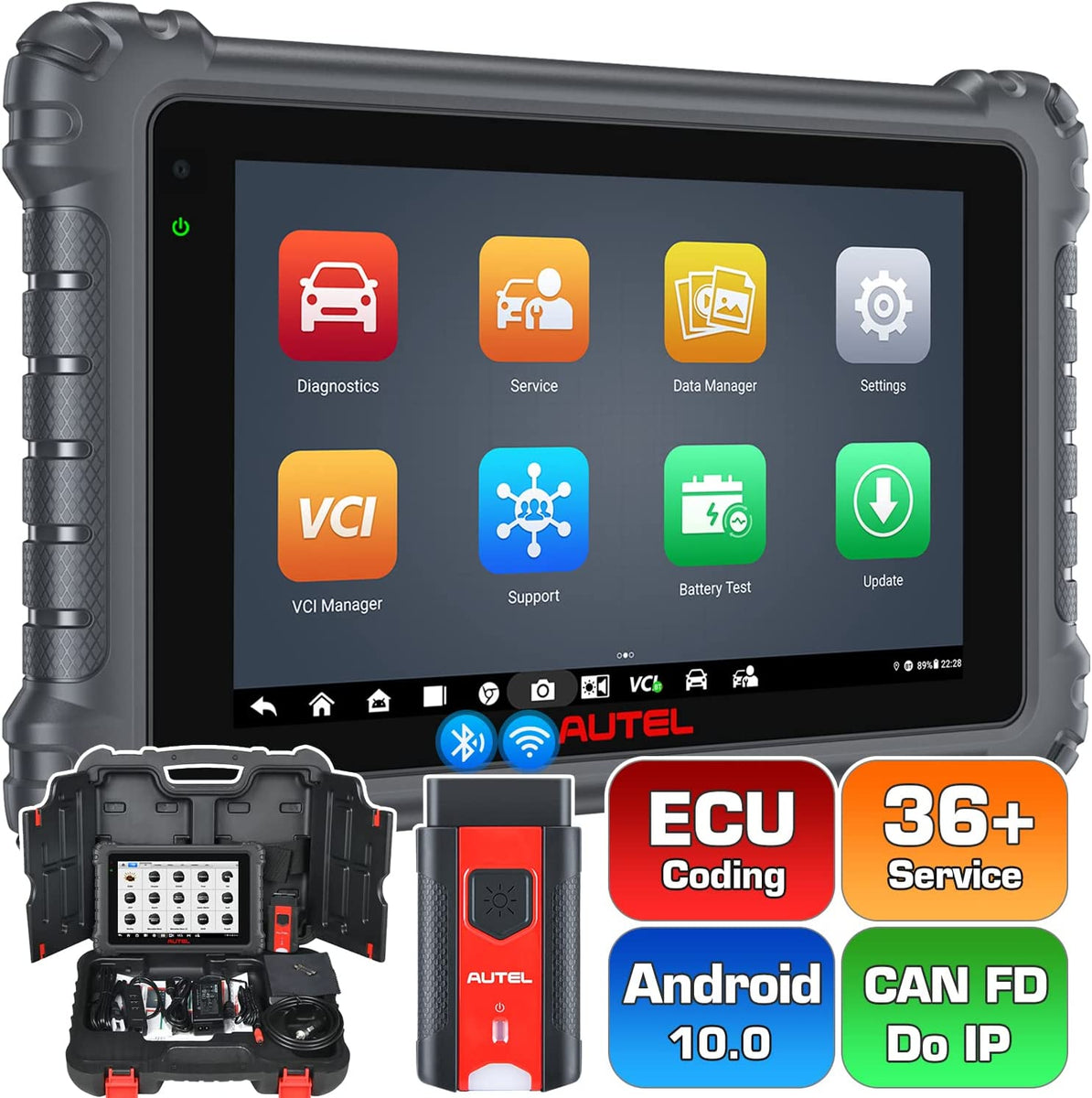 Autel Scanner MaxiCOM MK906 Pro Diagnostic Scan Tool Bi-Directional ...