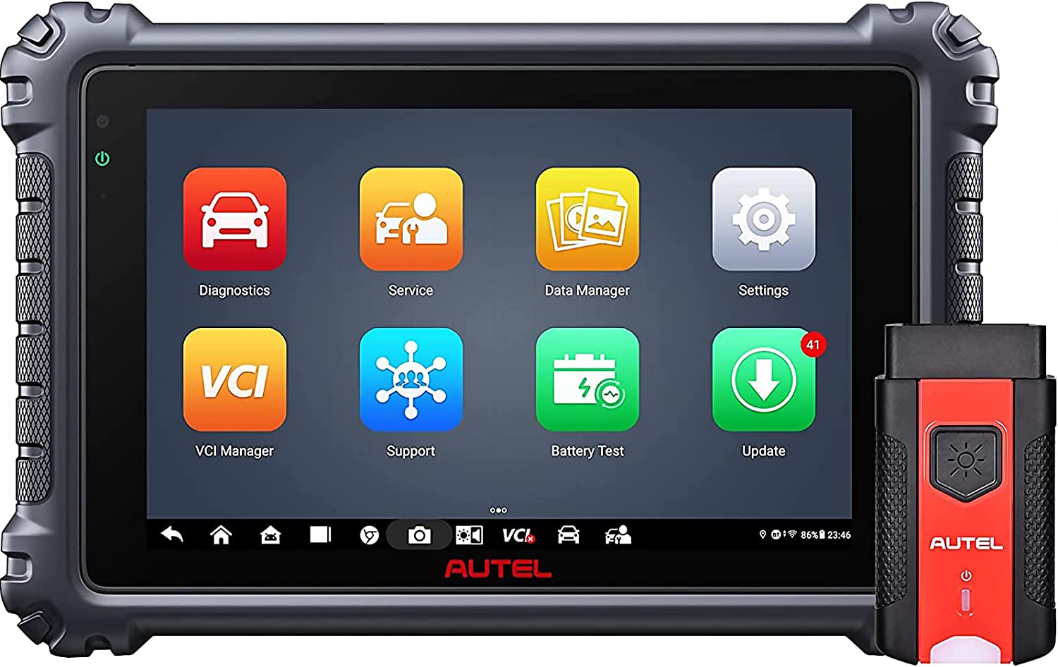 Autel Scanner MaxiCOM MK906 Pro: 2024 Upgrade Version of MS906 Pro/MK906BT, Bi-Directional Control Scan Tool with Advanced ECU Coding, 36+ Services, Guided Function, AutoAuth for FCA SGW