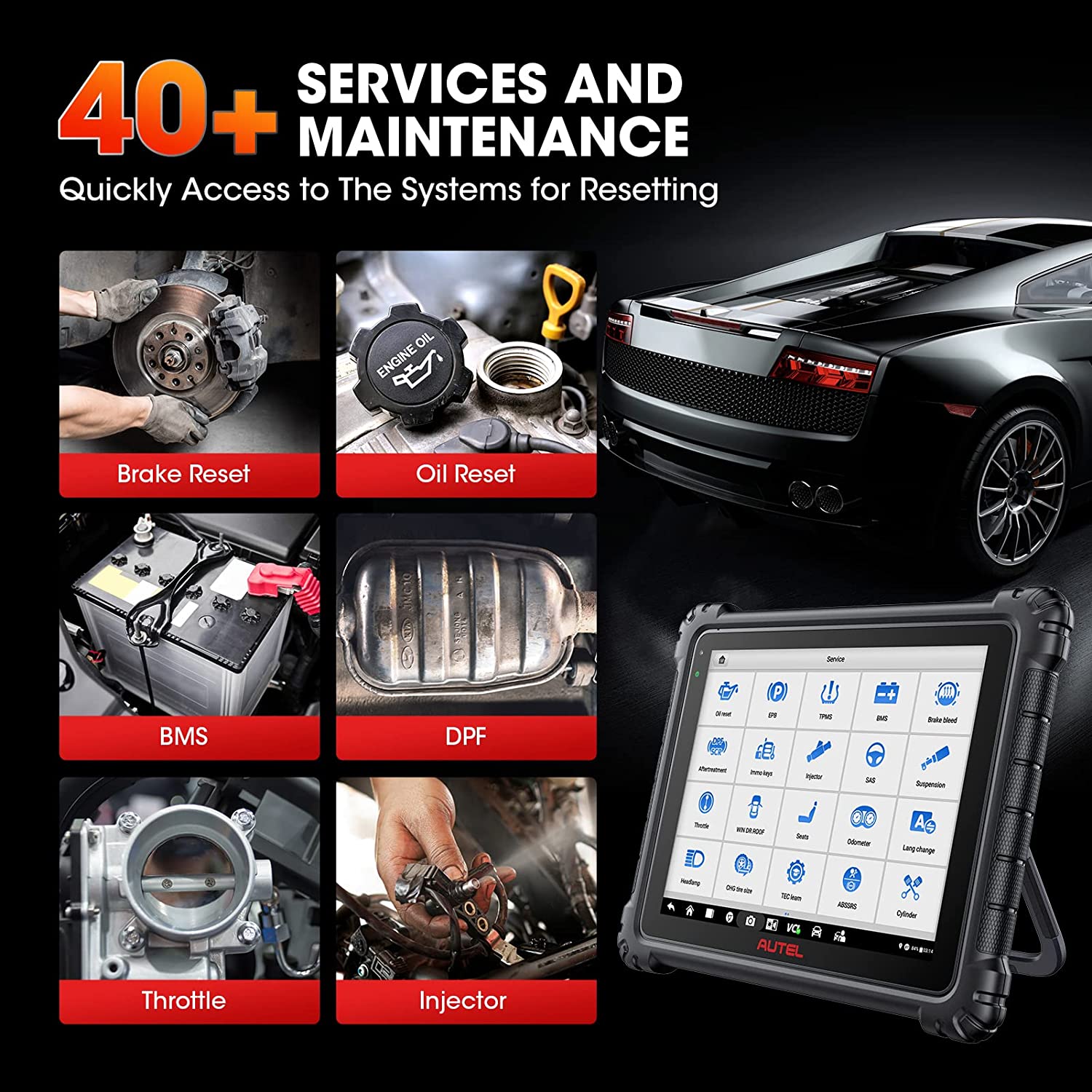 Autel Scanner MaxiCOM Ultra Lite:Top Intelligent Diagnostic Scan & Repair Tool, Upgraded of MaxiSys Ultra/MS919/ MS909/ Elite II, Programming & Coding,40+ Services, No IP Restriction