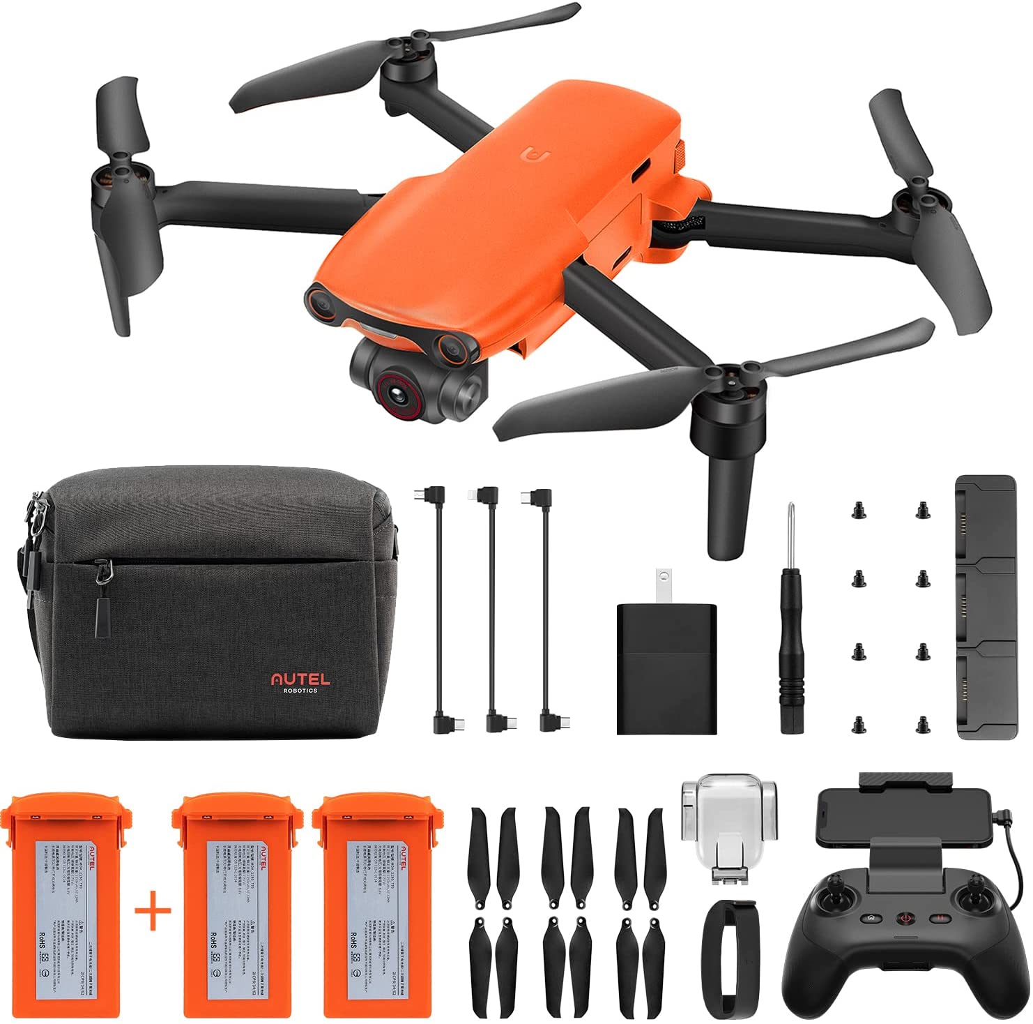 Autel Robotics EVO Nano+ Drone, 1/2" CMOS 48MP 4K/30fps HDR Video Master Subject Tracking Advanced Obstacle Avoidance 10km 2.7K Video Transmission, 249g Ultralight Foldable Camera Quadcopter with 3-Axis Gimbal