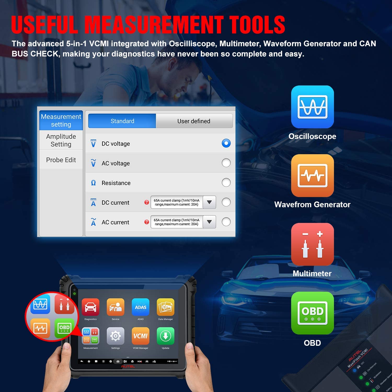 Autel MaxiSys Ultra Scanner 2023 Upgraded of MS919/ MS909/ Elite II, Intelligent Diagnostic Scan & Repair Tool, [$2000 5-in-1 VCMI], ECU Programming & Coding, Topology, Multitask, 40+ Services