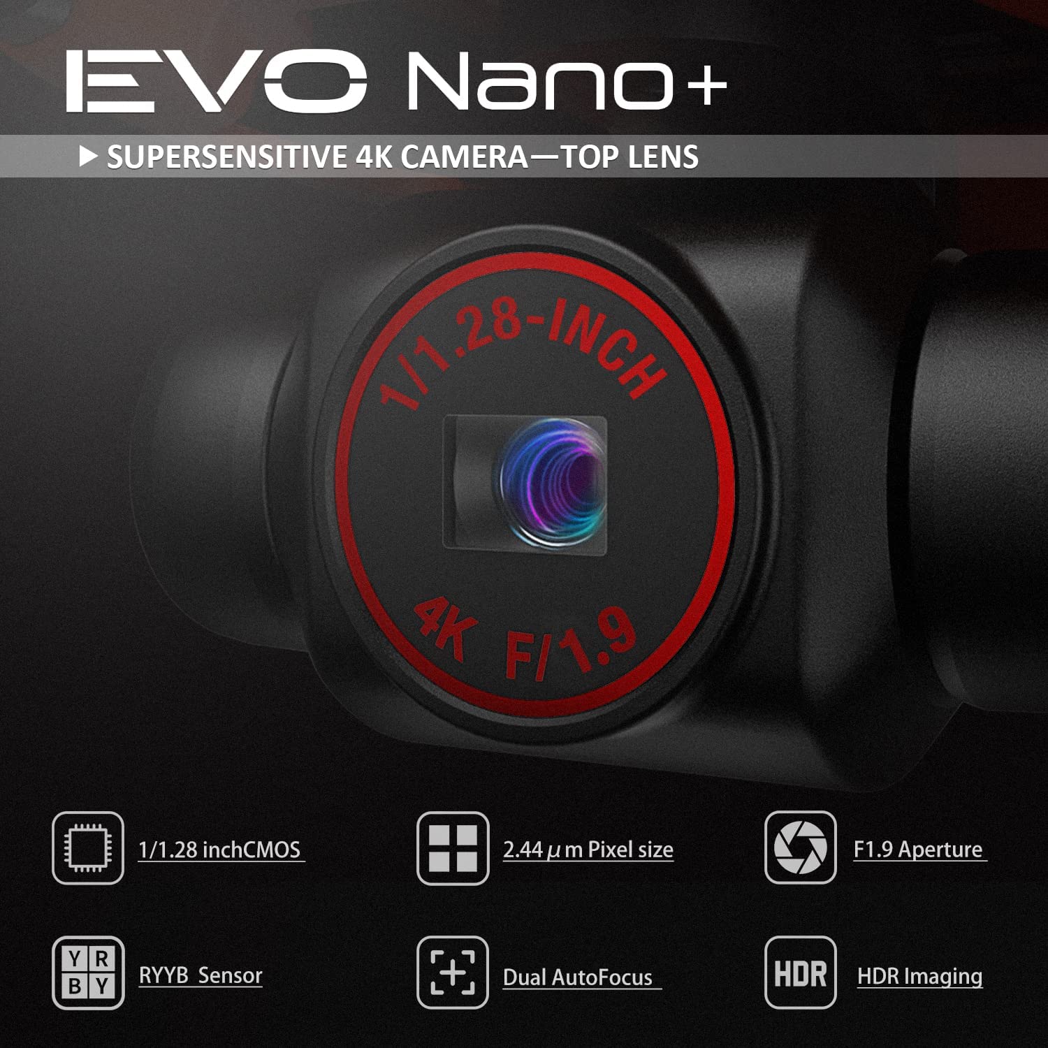 autel robotics evo nano+ has 4K professional camera