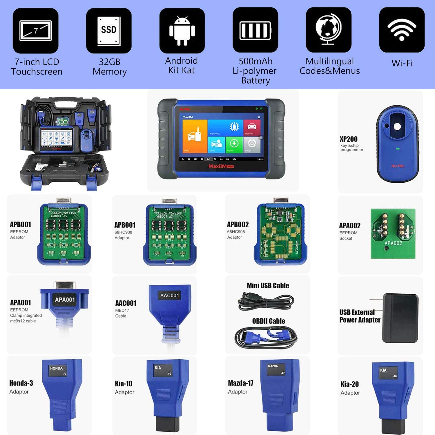 Autel im508 package list