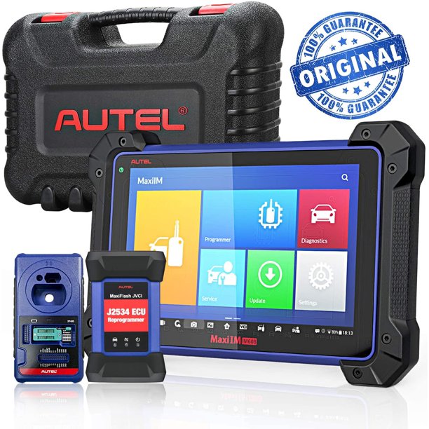 Autel Scanner MaxiCOM IM608 Key Programming Tool with IMMO & XP400 Key Programmer & J2534 VCI ,Bi-Directional Scan Tool, Car Diagnostic Scanner ECU Coding Active Test