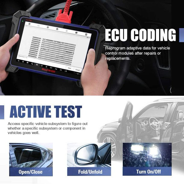 Autel Scanner MaxiCOM IM608 Key Programming Tool with IMMO & XP400 Key Programmer & J2534 VCI ,Bi-Directional Scan Tool, Car Diagnostic Scanner ECU Coding Active Test