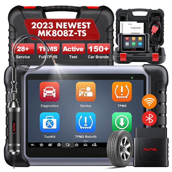 Autel Scanner MaxiCOM MK808Z-BT(Same As MK808BT Pro), 2023 Android 11  Bi-Directional Control Scan Tool –