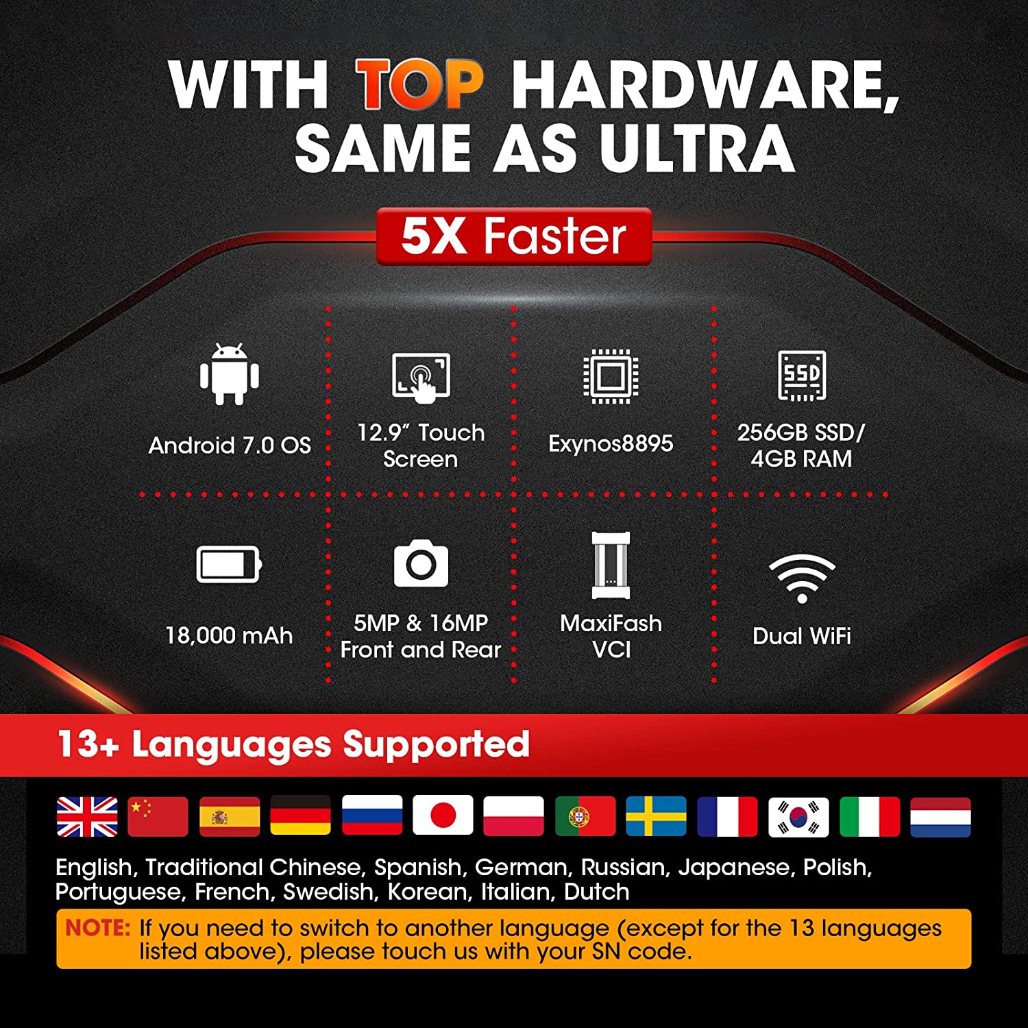 Autel Scanner MaxiCOM Ultra Lite:Top Intelligent Diagnostic Scan & Repair Tool, Upgraded of MaxiSys Ultra/MS919/ MS909/ Elite II, Programming & Coding,40+ Services, No IP Restriction