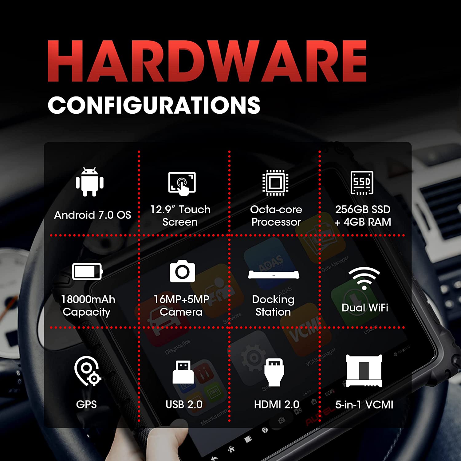 Autel MaxiSys Ultra Scanner 2024 Top Automotive Intelligent Diagnostic Scan Tool with 5-in-1 MaxiFlash VCMI, Bi-Directional Scanner, 40+ Services, Topology Map and Upgraded of MS908S Pro Elite MS906 Pro
